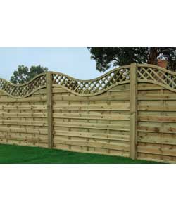 Fencing Panels - 6 x 4ft - 3 Panels and 4 Posts