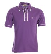 Deep Lavendar Pique Polo Shirt