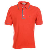 Earl Cherry Tomato Pique Polo Shirt