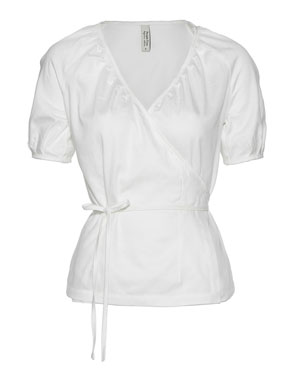 Poplin Wrap Blouse