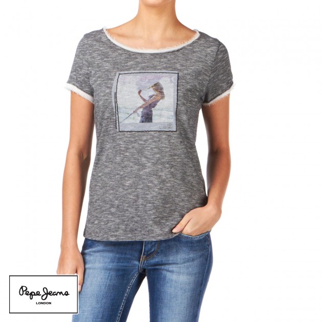 Womens Pepe Jeans Antibes T-Shirt - Ocean