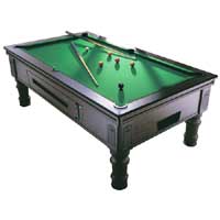 Peradon Pool 6ft Coin Operated Supreme &#39;Prince&#39; Pool Table Mahogany Finish