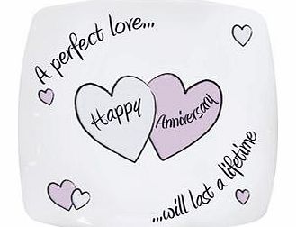 Perfect Love Anniversary Plate