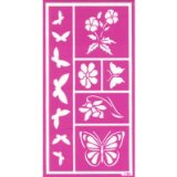 Stencil Flowers/Bflies 1186