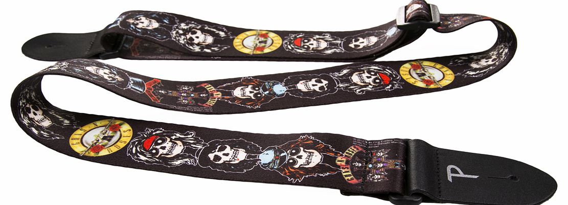 Perri`s Guns N Roses Skulls Polyester Guitar Strap