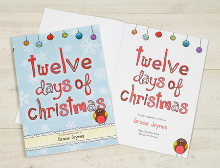 Personalised 12 Days of Christmas Book