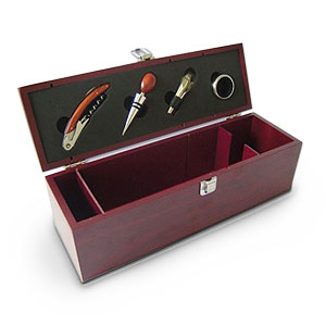 personalised 4 Piece Wine Bar Gift Box Set