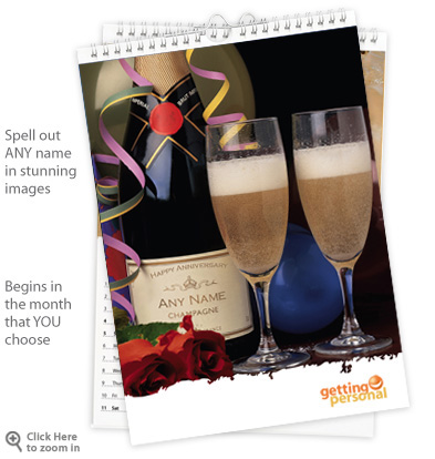 Personalised Anniversary Calendar