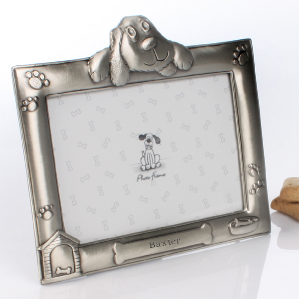 Personalised Antique Finish Dog Photo Frame