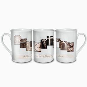 Personalised Art Deco Valentines Day Mug