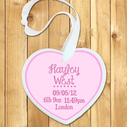 Baby Girl Birth Date Keepsake