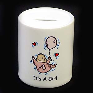 personalised Baby Money Box Baby Boy