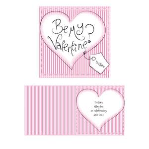 Personalised Be My Valentine Card