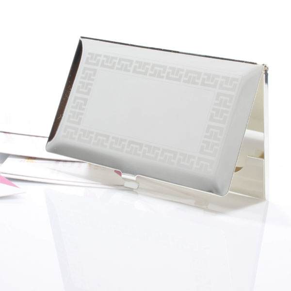 Personalised Bevelled Business Card Holder