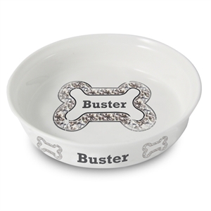 Bling Bone Dog Bowl