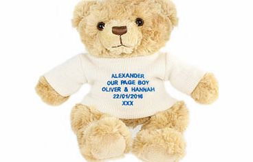 Blue Tatty Teddy Message Bear