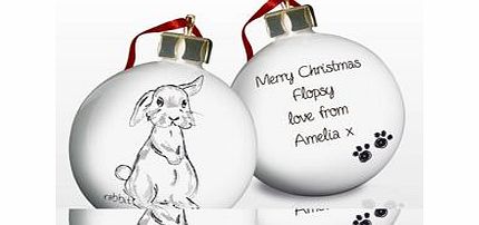 Personalised Bunny Bauble