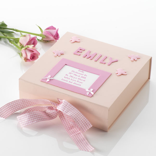 Personalised Christening Memory Box Large