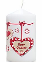 Christmas Heart Candle