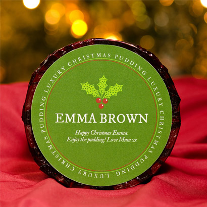 Personalised Christmas Pudding - Large