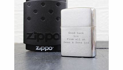 Personalised Chrome Zippo Lighter