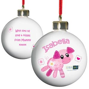 Cotton Zoo Organdie the Piglet Bauble