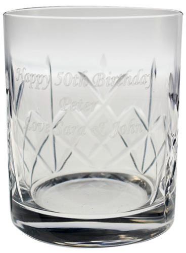 Personalised Crystal Whisky Tumbler