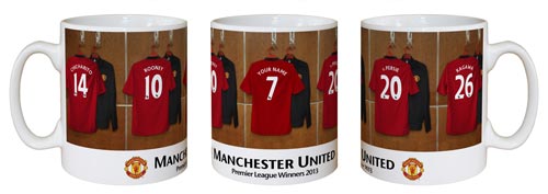 Personalised Dressing Room Mug - Man U