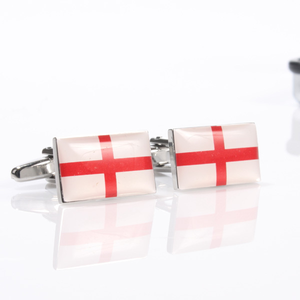 Personalised England Flag Cufflinks