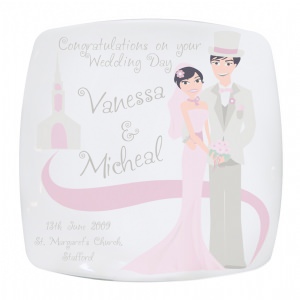 Fabulous Wedding Couple Plate