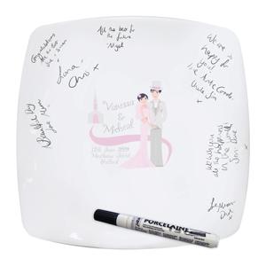 Fabulous Wedding Message Plate