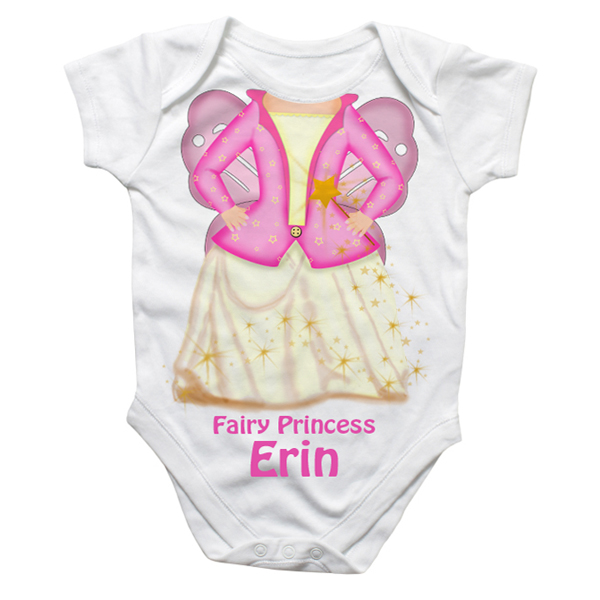 Personalised Fairy Princess Baby Grow