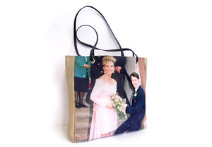 personalised Faux Suede Tote Bag