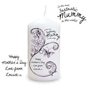 Flower Pattern Candle