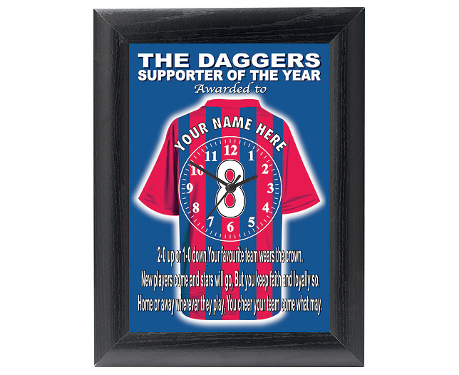 personalised Football Clock - Dagenham and