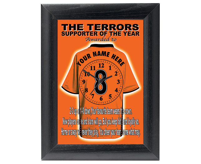 personalised Football Clock - Dundee Utd (The