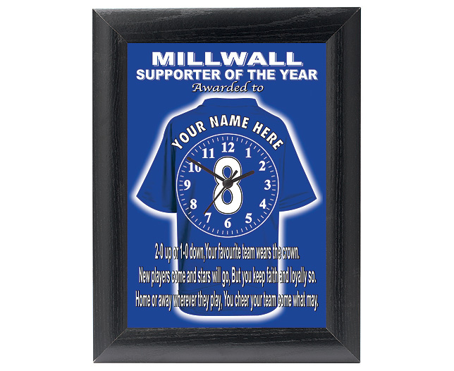 personalised Football Clock - Millwall