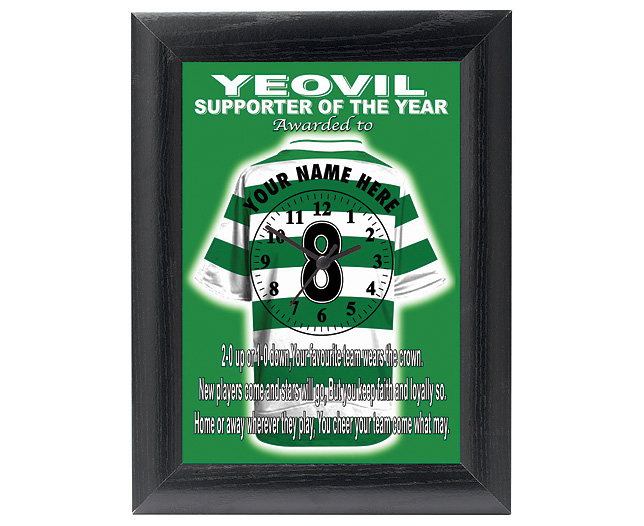 personalised Football Clock - Yeovil Town