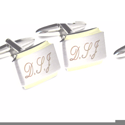 Personalised Gold Plated Cufflinks