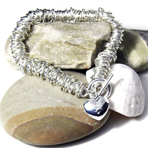 Heart Silver Bracelet