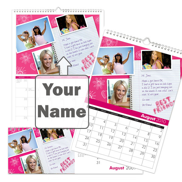 personalised High School Cool Calendar A3