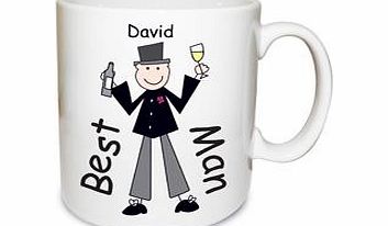 Male Wedding Character Large Mug