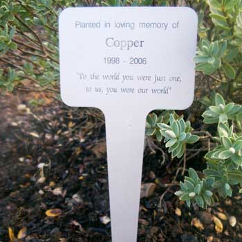 Personalised Nurture Nature Pet Memorial Plaque