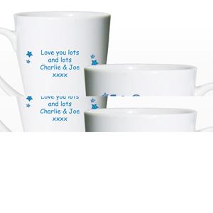 Personalised Patterns I Love My Small Latte Mug