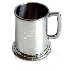 Personalised Pewter Half Pint Tankard