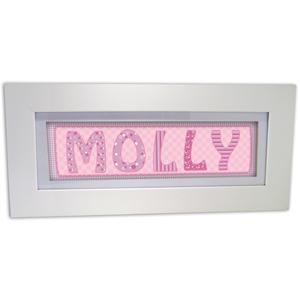 Pink Stitch Name Frame