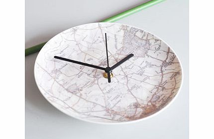 Personalised Postcode 1896-1904 Map Clock