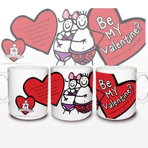 Purple Ronnie Be My Valentine Mug