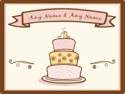 personalised Retro Sweet Jar - Wedding Cake