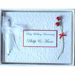 personalised Ruby Album Rose